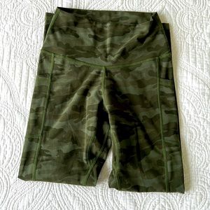 Womens Green Cameo Colorfulkoala Leggings